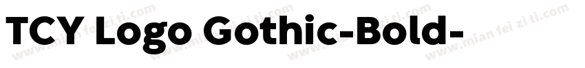 TCY Logo Gothic-Bold字体转换